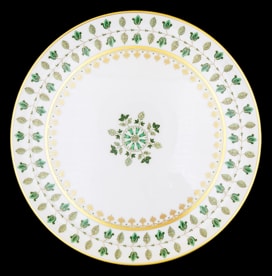 Robert Haviland & C. Parlon, Matignon Green, Round flat tarte dish