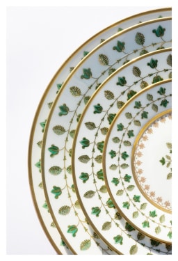 Robert Haviland & C. Parlon, Matignon Green, Oval platter 36 cm