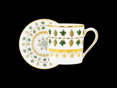 Robert Haviland & C. Parlon, Matignon Green, Coffee cup & saucer