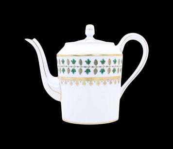 Robert Haviland & C. Parlon, Matignon Green, Tea pot 6 cups
