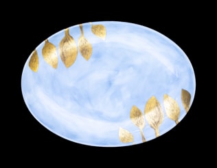 Robert Haviland & C. Parlon, Daphne Colors, Oval platter 36 cm