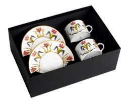 L'Objet, Grand Tour, Set of 2 tea cups and saucers