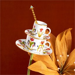 L'Objet, Grand Tour, Set of 2 tea cups and saucers