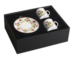 L'Objet, Grand Tour, Set of 2 espresso cups and saucers