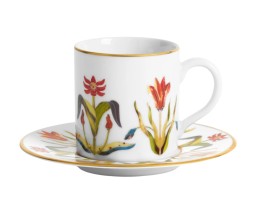 L'Objet, Grand Tour, Set of 6 espresso cups and saucers