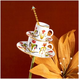 L'Objet, Grand Tour, Set of 6 espresso cups and saucers