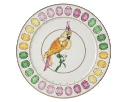 Rosenthal, Swarovski Idyllia, Presentation plate, cockatoo