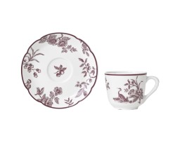 Bernardaud, Albertine prune, Coffee cup & saucer