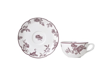 Bernardaud, Albertine prune, Tea cup & saucer