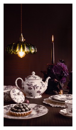 Bernardaud, Albertine prune, Coffee cup & saucer