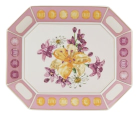 Rosenthal, Swarovski Idyllia, Dish 20 cm, bouquet