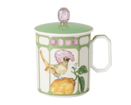 Rosenthal, Swarovski Idyllia, Mug with lid, flycatcher green