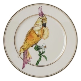 Rosenthal, Swarovski Idyllia, Bread and butter plate, cockatoo