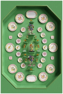 Rosenthal, Swarovski Idyllia, Wall plate, cockatoo