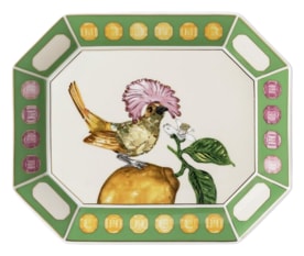 Rosenthal, Swarovski Idyllia, Dish 20 cm, green