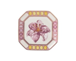 Rosenthal, Swarovski Idyllia, Dish 11 cm, pink lily