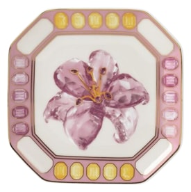 Rosenthal, Swarovski Idyllia, Dish 11 cm, pink lily