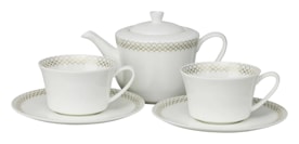 Rosenthal, Jade Glam, Teapot set with 2 tea cups and saucers