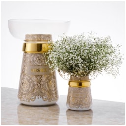 Versace, Barocco Beige, Vase, medium, part of a two-piece set
