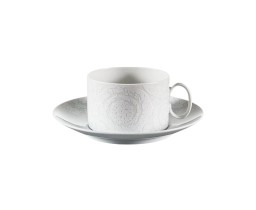 Versace, Barocco '92 Bianco, Tea cup & saucer