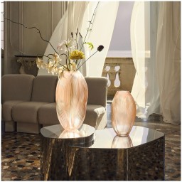 Lalique, Air Alizé, Medium vase, coral