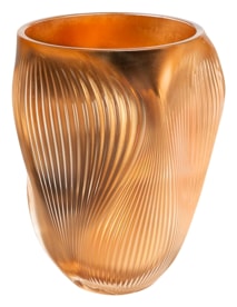 Lalique, Air Alizé, Large vase, pink gold