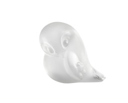 Lalique, Air Piou-Piou, Bird sculpture, wing up, clear