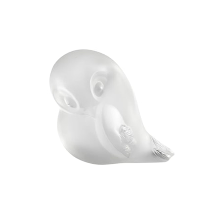 Lalique, Air Piou-Piou, Bird sculpture, wing up, clear