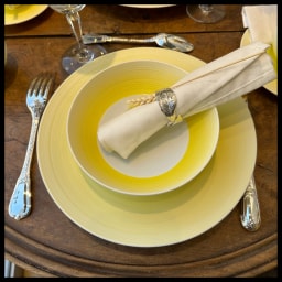 J.L Coquet, Hémisphère Mimosa, Dinner plate