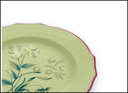 Ginori 1735, Florenza, Dessert plate, acanto green