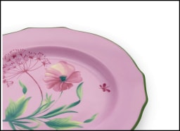 Ginori 1735, Florenza, Dessert plate, malva pink