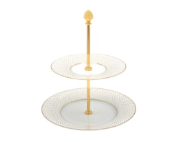 J.L Coquet, Rosace Gold, 2 tier etagere