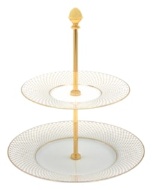 J.L Coquet, Rosace Gold, 2 tier etagere