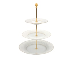 J.L Coquet, Rosace Gold, 3 tier etagere