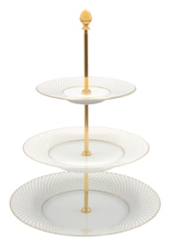 J.L Coquet, Rosace Gold, 3 tier etagere