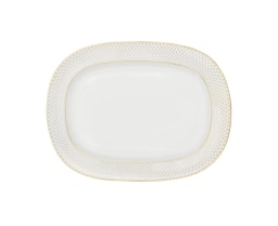 J.L Coquet, Rosace Gold, Oval platter, small