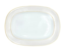 J.L Coquet, Rosace Gold, Oval platter, large