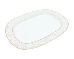 J.L Coquet, Rosace Gold, Oval platter, large