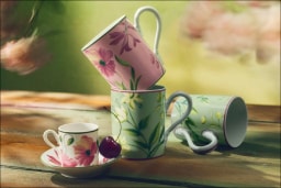 Ginori 1735, Florenza, Set of 2 tea cups and saucers