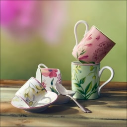 Ginori 1735, Florenza, Set of 2 tea cups and saucers