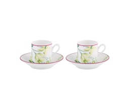 Ginori 1735, Florenza, Set of 2 coffee cups and saucers