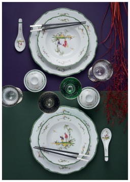 Raynaud, Longjiang, Salad plate, motif №5