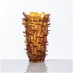 Venini, Ritagli, Vase, amber
