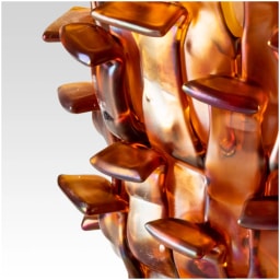 Venini, Ritagli, Vase, amber