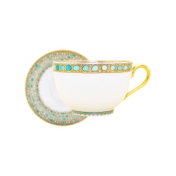 Robert Haviland & C. Parlon, Syracuse Turquoise, Breakfast set for 6 persons