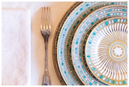 Robert Haviland & C. Parlon, Syracuse Turquoise, Breakfast set for 6 persons