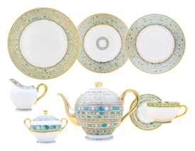 Robert Haviland & C. Parlon, Syracuse Turquoise, Essential set for 6 persons