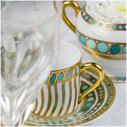 Robert Haviland & C. Parlon, Syracuse Turquoise, Essential set for 6 persons