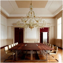 Venini, Art Light, Diamantei chandelier, gold leaf