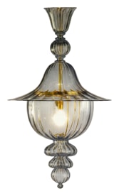 Venini, Art Light, Doge chandelier, grey